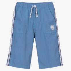 AIGNER Teen Boys Beige Logo Shorts