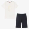 AIGNER Teen Boys Ivory Short Pyjamas -Boss Sale Store aigner teen boys ivory short pyjamas 423039 b1a8b9c1868f890ad48b434f9626f3fbad07a44c