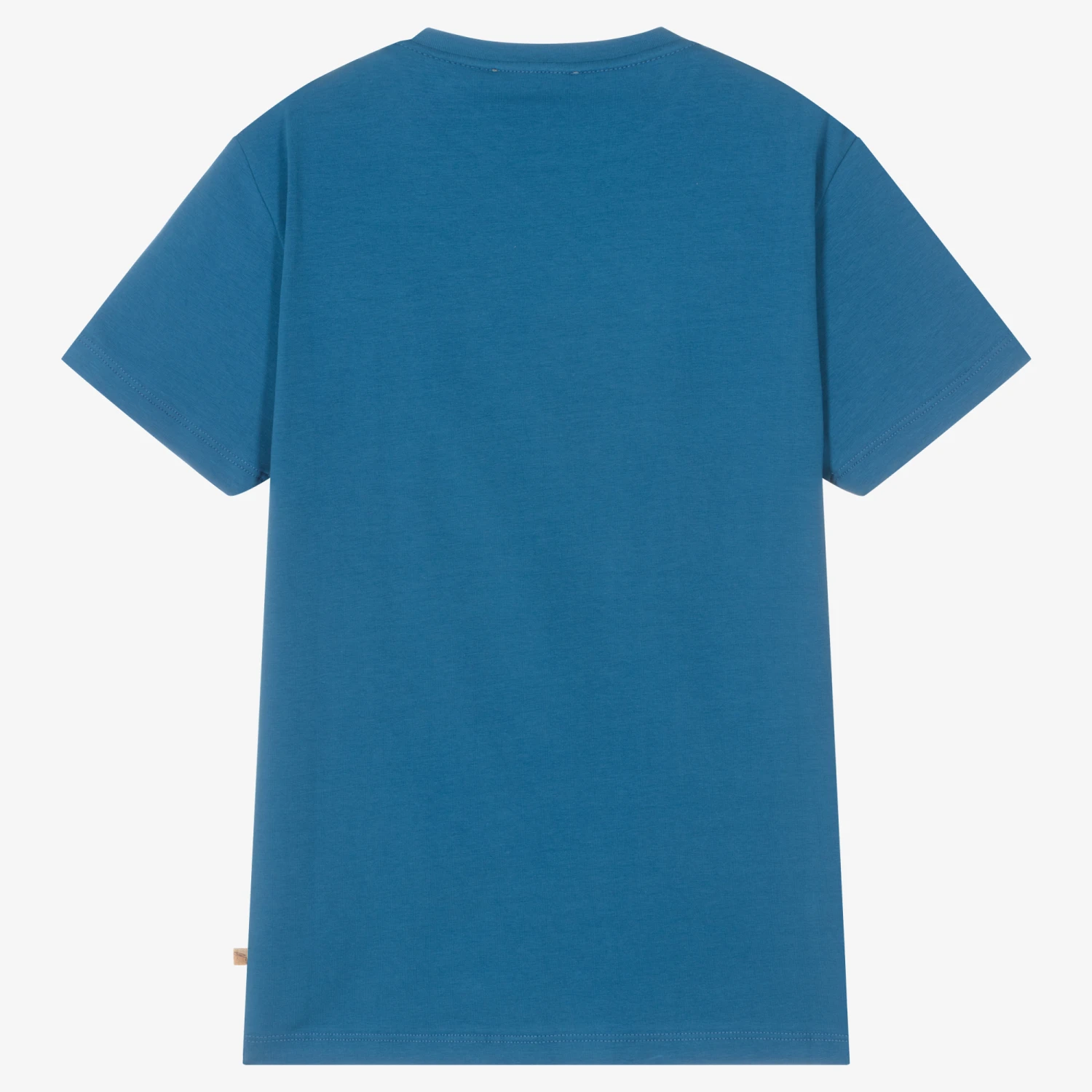 Alviero Martini Teen Boys Blue Cotton Geo Map T-Shirt 4 Alviero Martini Teen Boys Blue Cotton Geo Map T-Shirt - Image 2