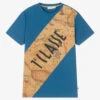 Alviero Martini Teen Boys Blue Cotton Geo Map T-Shirt -Boss Sale Store alviero martini teen boys blue cotton geo map t shirt 494626 f1a08efbbacb587df96f761c00c5c441e65e25c4