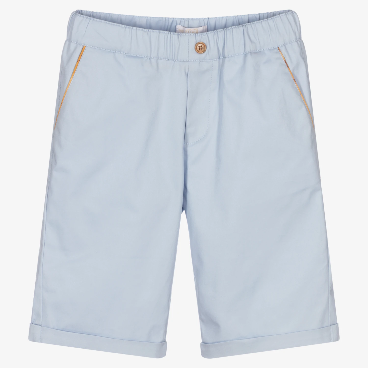 Alviero Martini Teen Boys Blue Cotton Shorts 3 Alviero Martini Teen Boys Blue Cotton Shorts