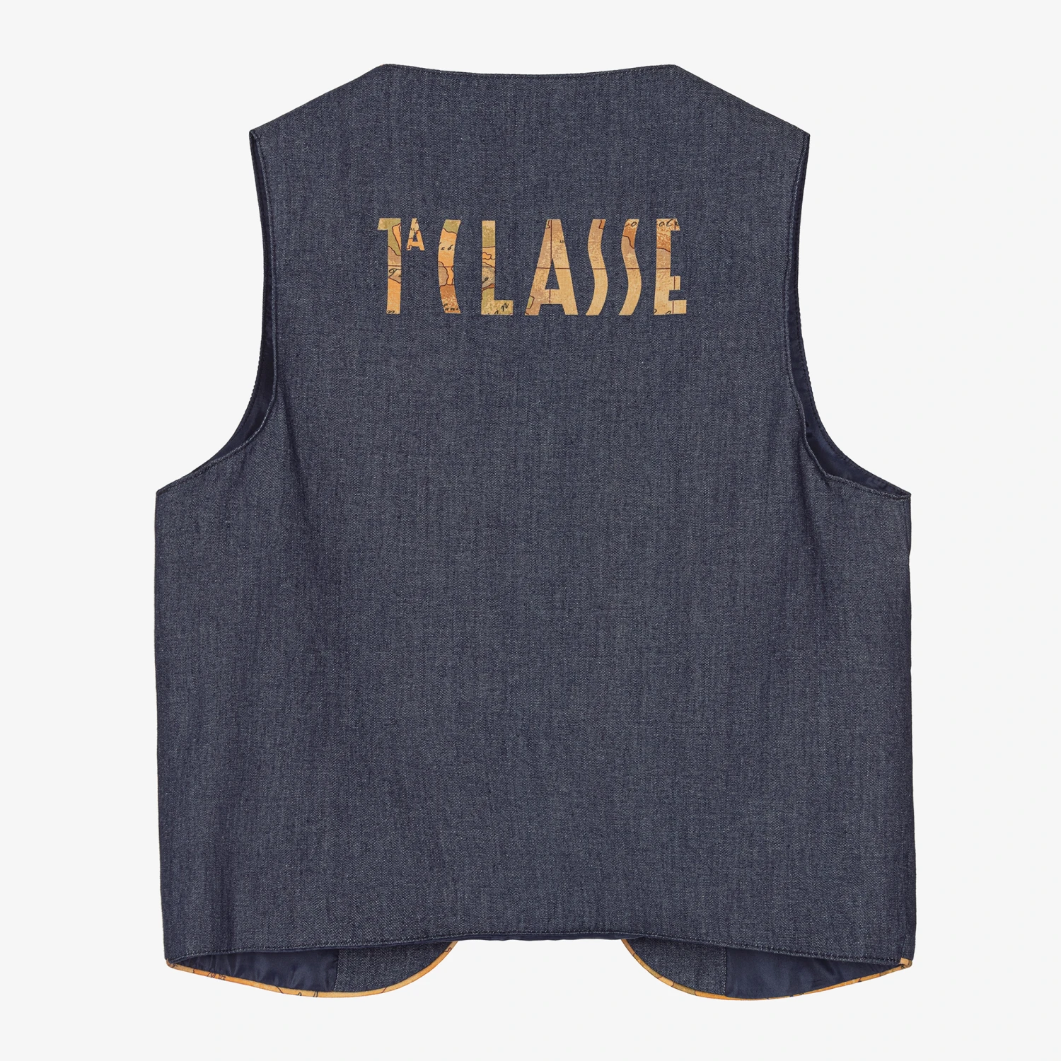 Alviero Martini Teen Boys Blue Geo Map Waistcoat 4 Alviero Martini Teen Boys Blue Geo Map Waistcoat - Image 2