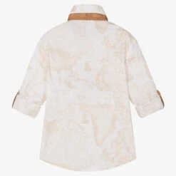 Alviero Martini Teen Boys Ivory & Beige Geo Map Shirt -Boss Sale Store alviero martini teen boys ivory beige geo map shirt 493712 43d7733a0955fca497c297eb2a5d15ab6b574322