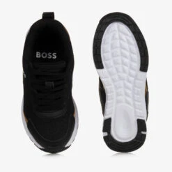 BOSS Teen Boys Black & Gold Trainers -Boss Sale Store boss teen boys black gold trainers 467891 f59bb18473fd21c1dde75374f68d0e41b8424c20