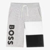 BOSS Teen Boys Grey Colourblock Jersey Shorts -Boss Sale Store boss teen boys grey colourblock jersey shorts 504553 1850a33602d7e8be9e047fa5b3d4dfb47fe4644d