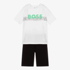 BOSS Teen Boys Logo Shorts Set