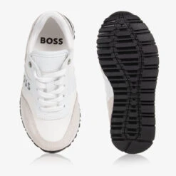 BOSS Teen Boys White Suede Leather Logo Trainers 7 BOSS Teen Boys White Suede Leather Logo Trainers -Boss Sale Store boss teen boys white suede leather logo trainers 500912 3578539cb7a4a2447c9fa2e7461229a04537e08b