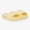 BOSS Teen Pale Yellow Logo Sliders -Boss Sale Store boss teen pale yellow logo sliders 500917 aad52d43df24a96ab512b5c77eb848fb8f3a2cc4