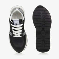 Calvin Klein Jeans Teen Boys Black Faux Leather Trainers -Boss Sale Store calvin klein teen boys black faux leather trainers 505036 235427f8bde0aa4838617551813734600e164a69