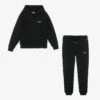 Calvin Klein Jeans Teen Boys Black Logo Tracksuit