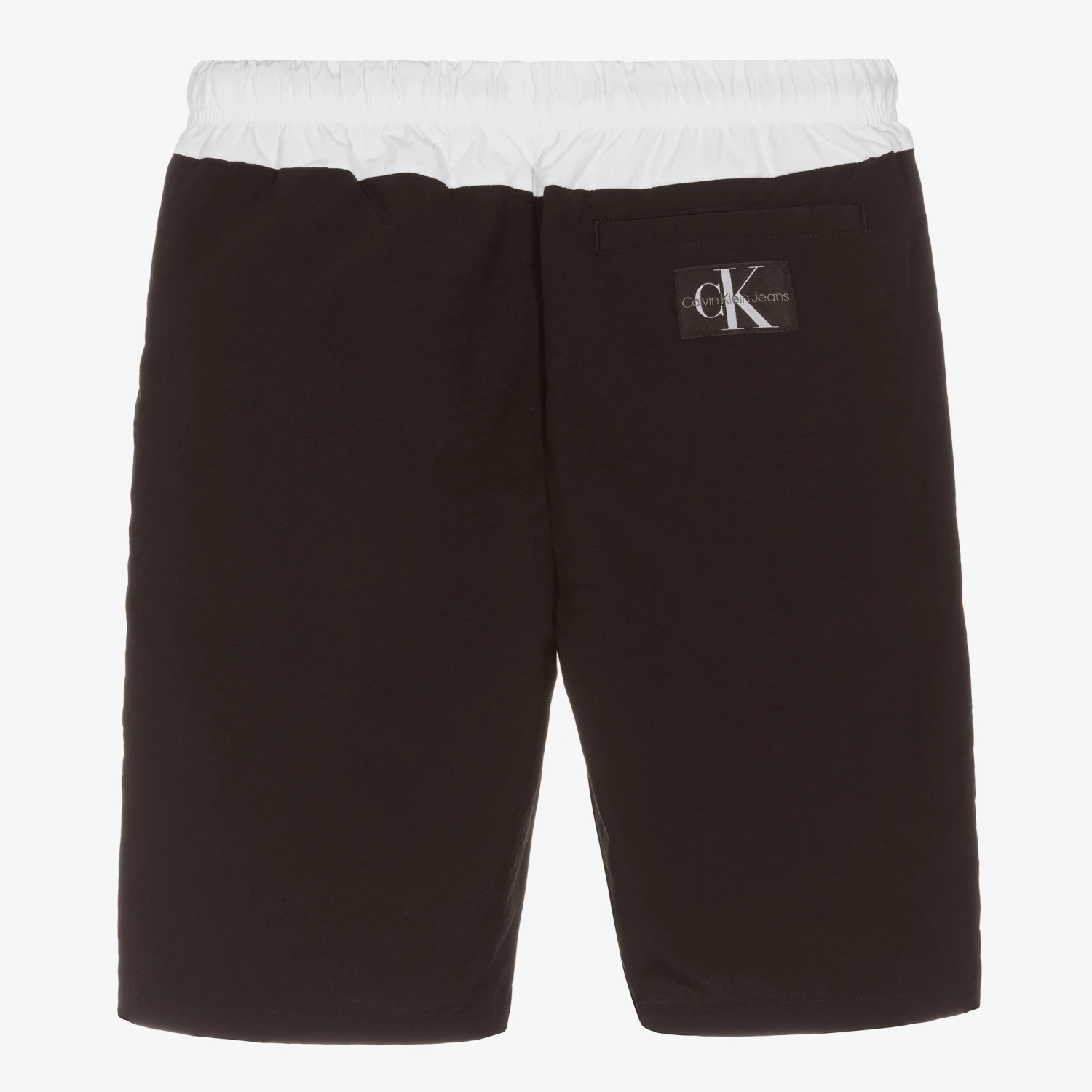 Calvin Klein Jeans Teen Boys White & Black Logo Shorts 4 Calvin Klein Jeans Teen Boys White & Black Logo Shorts - Image 2