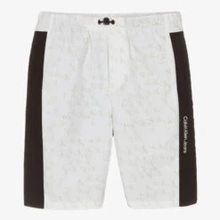Calvin Klein Jeans Teen Boys White & Black Logo Shorts 8 Calvin Klein Jeans Teen Boys White & Black Logo Shorts -Boss Sale Store calvin klein teen boys white black logo shorts 485563 910e6cc0ed1ea8adfdebc975885b7c5e582af29d