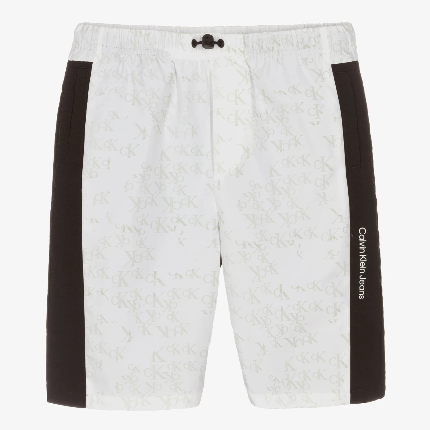 Calvin Klein Jeans Teen Boys White & Black Logo Shorts 5 Calvin Klein Jeans Teen Boys White & Black Logo Shorts - Image 3