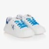 Calvin Klein Jeans Teen White & Blue Logo Trainers -Boss Sale Store calvin klein teen white blue logo trainers 505074 a230aad684fbd9ba4b86275d30444b3d30ec046e