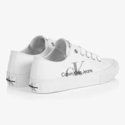 Calvin Klein Jeans Teen White Canvas Trainers -Boss Sale Store calvin klein teen white canvas trainers 441148 9ea02bec51f740f4c3dd0fb21c8e4581c0b2fe4a