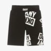 DKNY Teen Black Cotton Logo Shorts