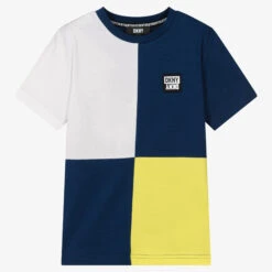 DKNY Teen Boys Cotton Colourblock T-Shirt