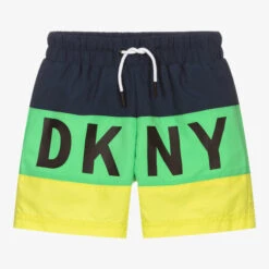 DKNY Teen Boys Logo Swim Shorts