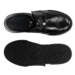 Dolce & Gabbana Teen Black Logo Velcro Brogues -Boss Sale Store dolce gabbana teen black logo velcro brogues 344483 35906b814e5542326e79208e6519beb2a2551ba4