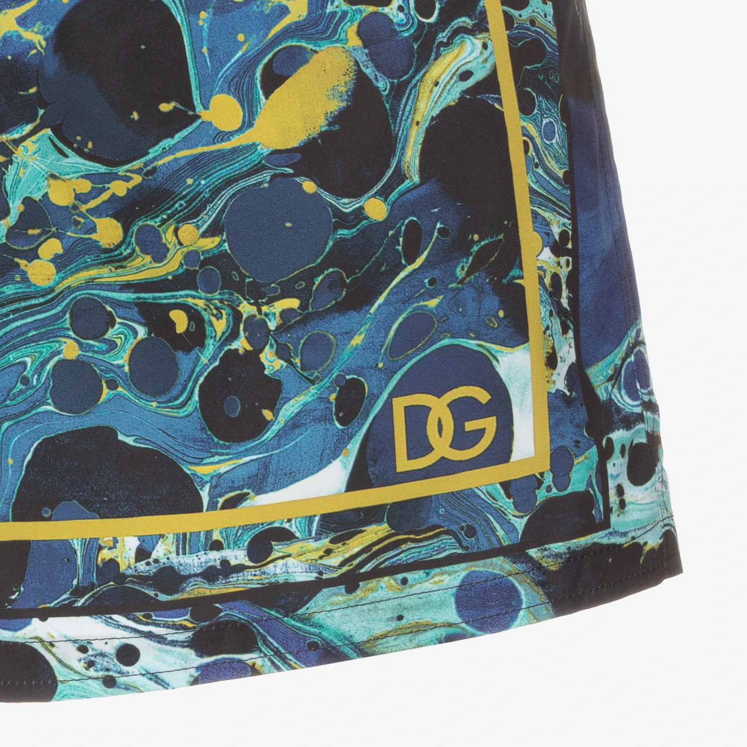 Dolce & Gabbana Teen Blue Marble Swim Shorts 5 Dolce & Gabbana Teen Blue Marble Swim Shorts - Image 3