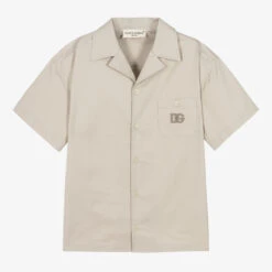 Dolce & Gabbana Teen Boys Beige DG Shirt