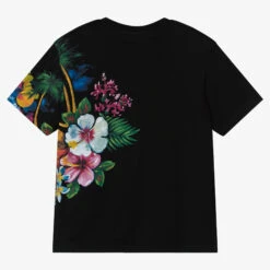 Dolce & Gabbana Teen Boys Black Hawaii Logo T-Shirt -Boss Sale Store dolce gabbana teen boys black hawaii logo t shirt 486438 4845f1209299195d0e0489fd464d02a91115948c