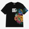 Dolce & Gabbana Teen Boys Black Hawaii Logo T-Shirt -Boss Sale Store dolce gabbana teen boys black hawaii logo t shirt 486438 a0bb9dafb41d8418628dbb318229a0d2de0b1829