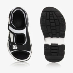 Dolce & Gabbana Teen Boys Black & White DG Sandals -Boss Sale Store dolce gabbana teen boys black white dg sandals 486877 bc5fc58fcc3a6c5b107c9f6ba6e6c1c00dd84b1d