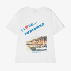 Dolce & Gabbana Teen Boys White Re-Edition T-Shirt