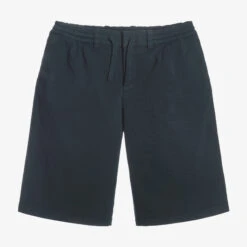 Dolce & Gabbana Teen Navy Blue Cotton Shorts
