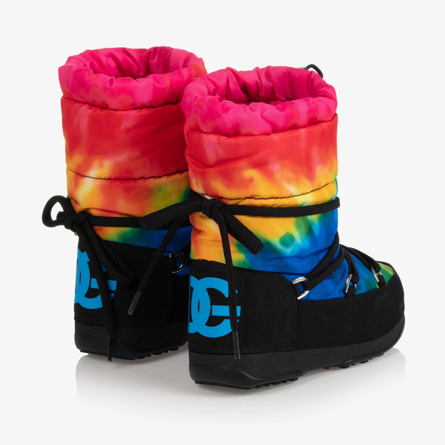 Dolce & Gabbana Teen Tie Dye Logo Snow Boots 4 Dolce & Gabbana Teen Tie Dye Logo Snow Boots - Image 2
