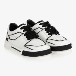Dolce & Gabbana Teen White Leather Trainers