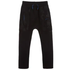 Emporio Armani Teen Black Logo Joggers