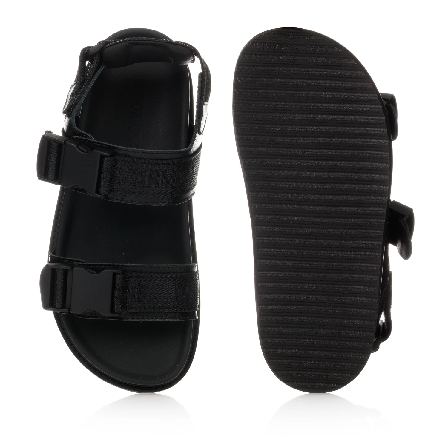 Emporio Armani Teen Black Logo Sandals 5 Emporio Armani Teen Black Logo Sandals - Image 3