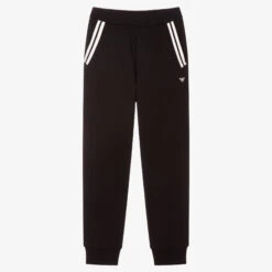 Emporio Armani Teen Boys Black Joggers