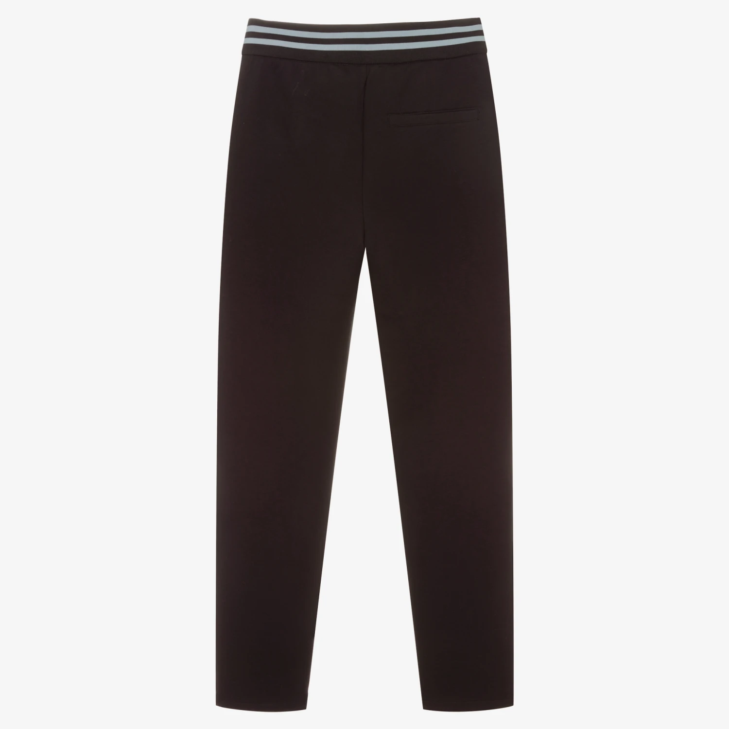 Emporio Armani Teen Boys Blue Cotton Joggers 4 Emporio Armani Teen Boys Blue Cotton Joggers - Image 2