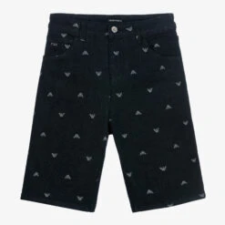 Emporio Armani Teen Boys Blue Denim Shorts