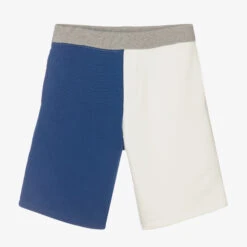Emporio Armani Teen Boys Blue & Ivory Jersey Shorts
