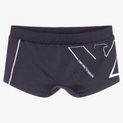 Emporio Armani Teen Boys Blue Swim Trunks