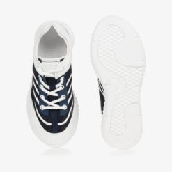 Emporio Armani Teen Boys Blue & White Lace-Up Trainers 10 Emporio Armani Teen Boys Blue & White Lace-Up Trainers -Boss Sale Store emporio armani teen boys blue white lace up trainers 508709 2b9b9d1b8d13a0d762cb3c0aff4d48eb77d31155