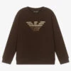 Emporio Armani Teen Boys Brown Logo Sweatshirt -Boss Sale Store emporio armani teen boys brown logo sweatshirt 462579 a7c4192b13311ce0857d5031f1e28006ff2ea930
