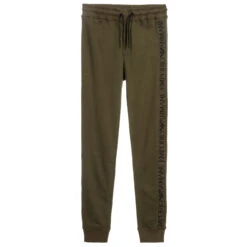 Emporio Armani Teen Boys Green Logo Joggers