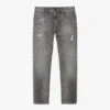 Emporio Armani Teen Boys Grey Denim Regular Jeans
