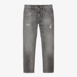 Emporio Armani Teen Boys Grey Denim Regular Jeans