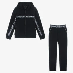 Emporio Armani Teen Boys Navy Blue Milano Tracksuit