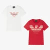 Emporio Armani Teen Boys Red & White T-Shirts (2 Pack) -Boss Sale Store emporio armani teen boys red white t shirts 2 pack 494165 40de83b6836ce365595b9a3c3b02484a9282b99b