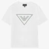 Emporio Armani Teen Boys White Cotton Logo T-Shirt -Boss Sale Store emporio armani teen boys white cotton logo t shirt 494229 14252bcdf25ed37cf98c4e0aea89958587eedf38