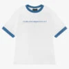 Emporio Armani Teen Boys White Logo T-Shirt
