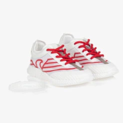 Emporio Armani Teen Boys White & Red Lace-Up Trainers 9 Emporio Armani Teen Boys White & Red Lace-Up Trainers -Boss Sale Store emporio armani teen boys white red lace up trainers 508711 6ca3e900ad92ebe405ddbd3463089201d03e328f