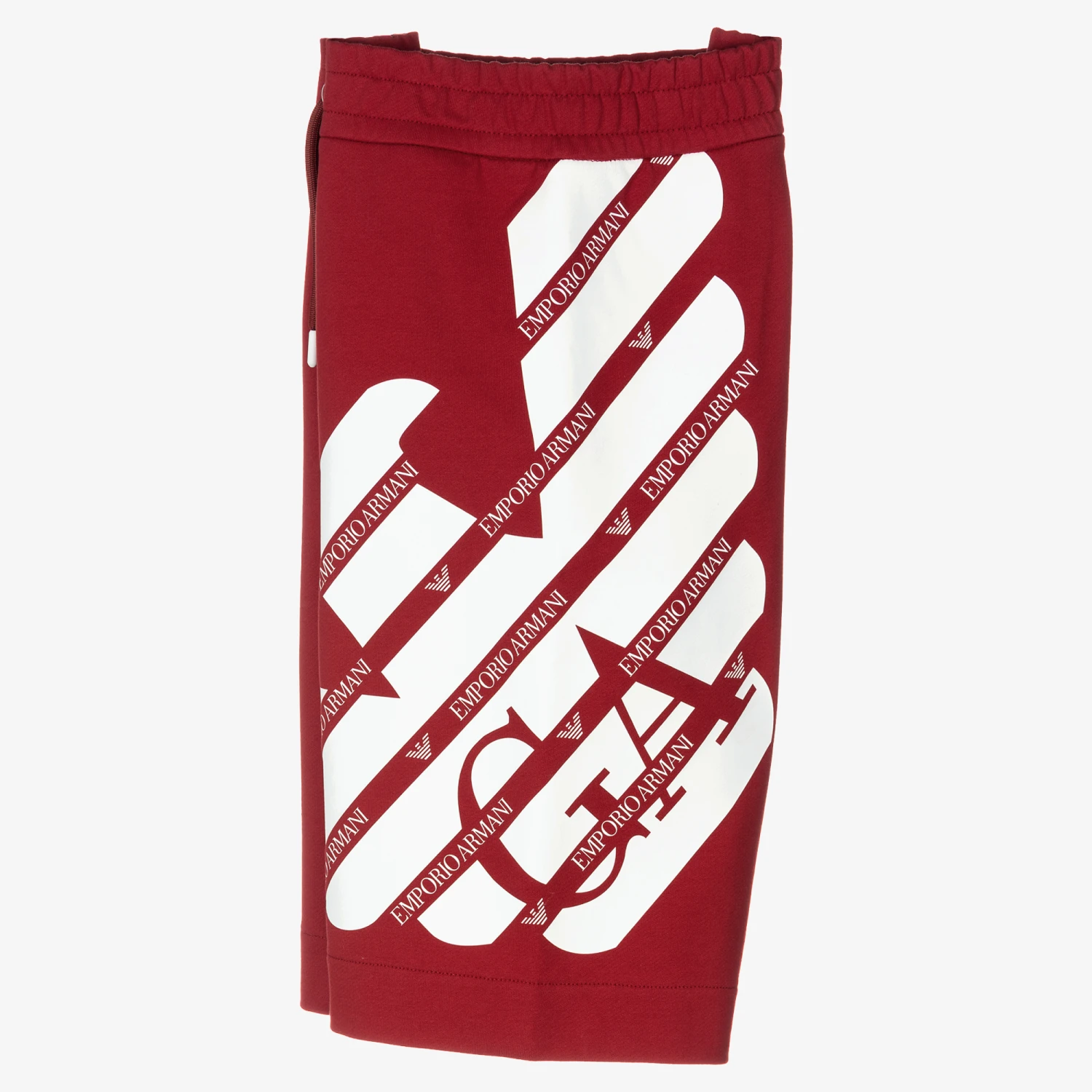 Emporio Armani Teen Red Logo Jersey Shorts 5 Emporio Armani Teen Red Logo Jersey Shorts - Image 3